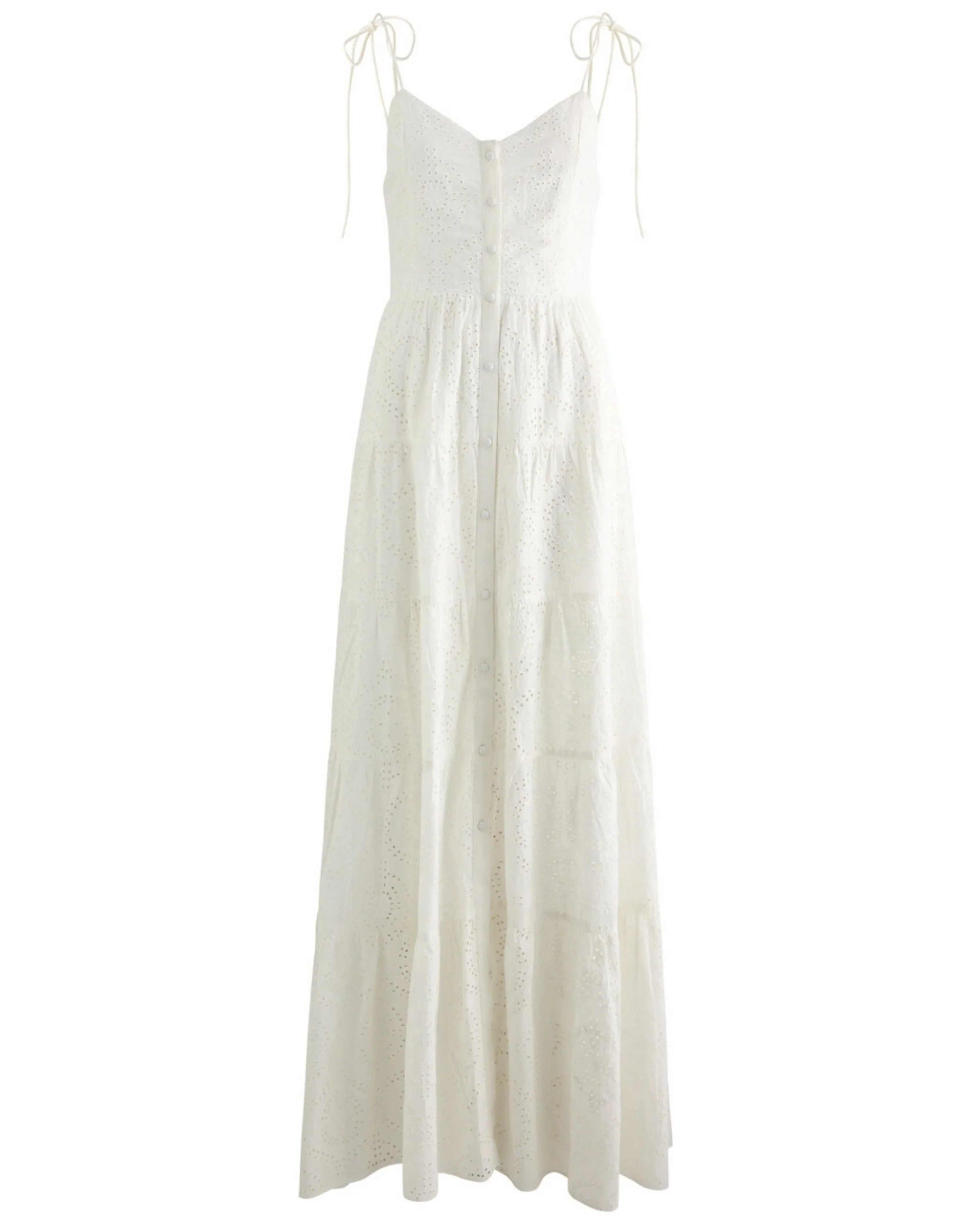 Broderie Anglaise Cotton Maxi Dress - Endless - UAE Rental and Resale for Women's Fashion