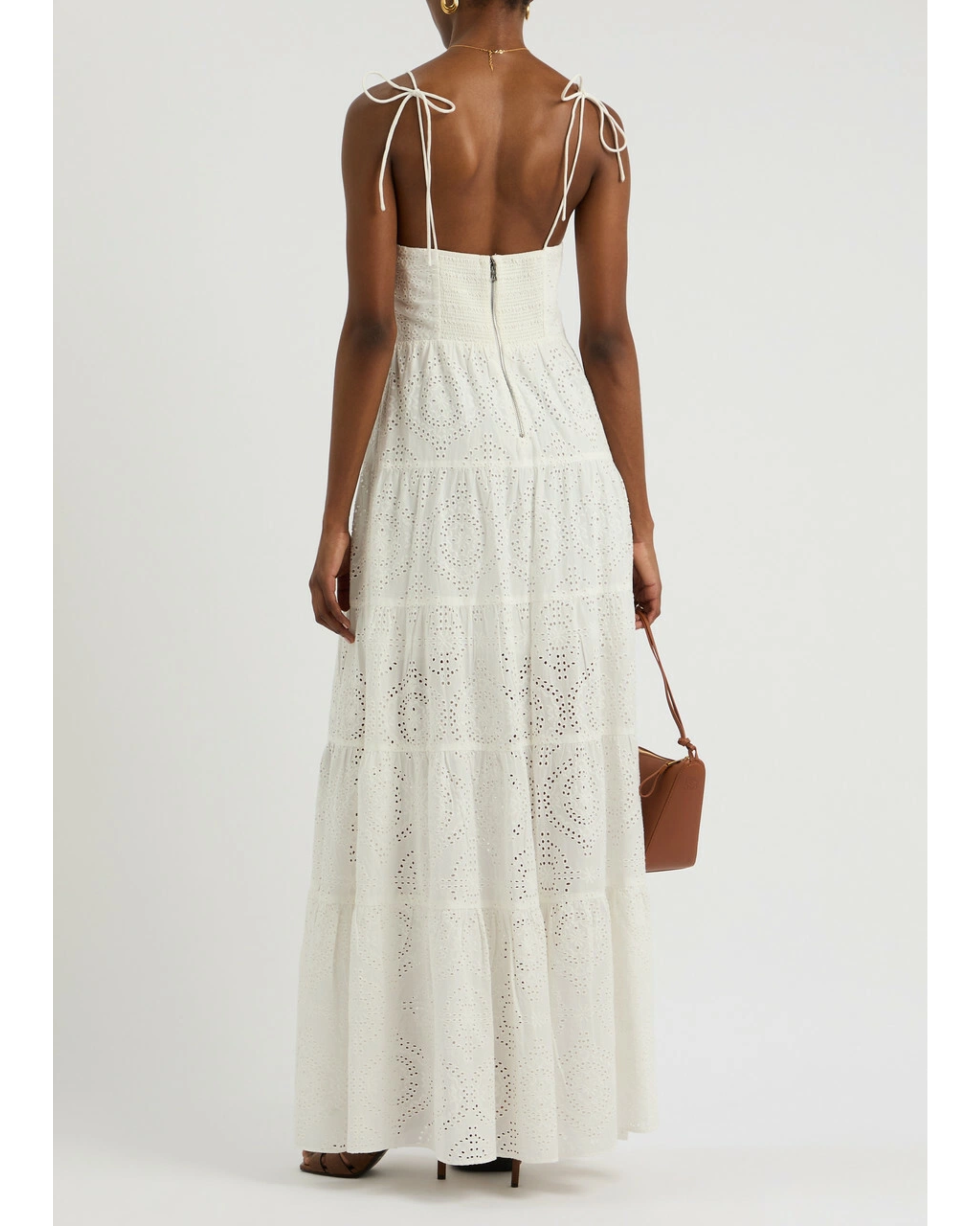 Broderie Anglaise Cotton Maxi Dress - Endless - UAE Rental and Resale for Women's Fashion
