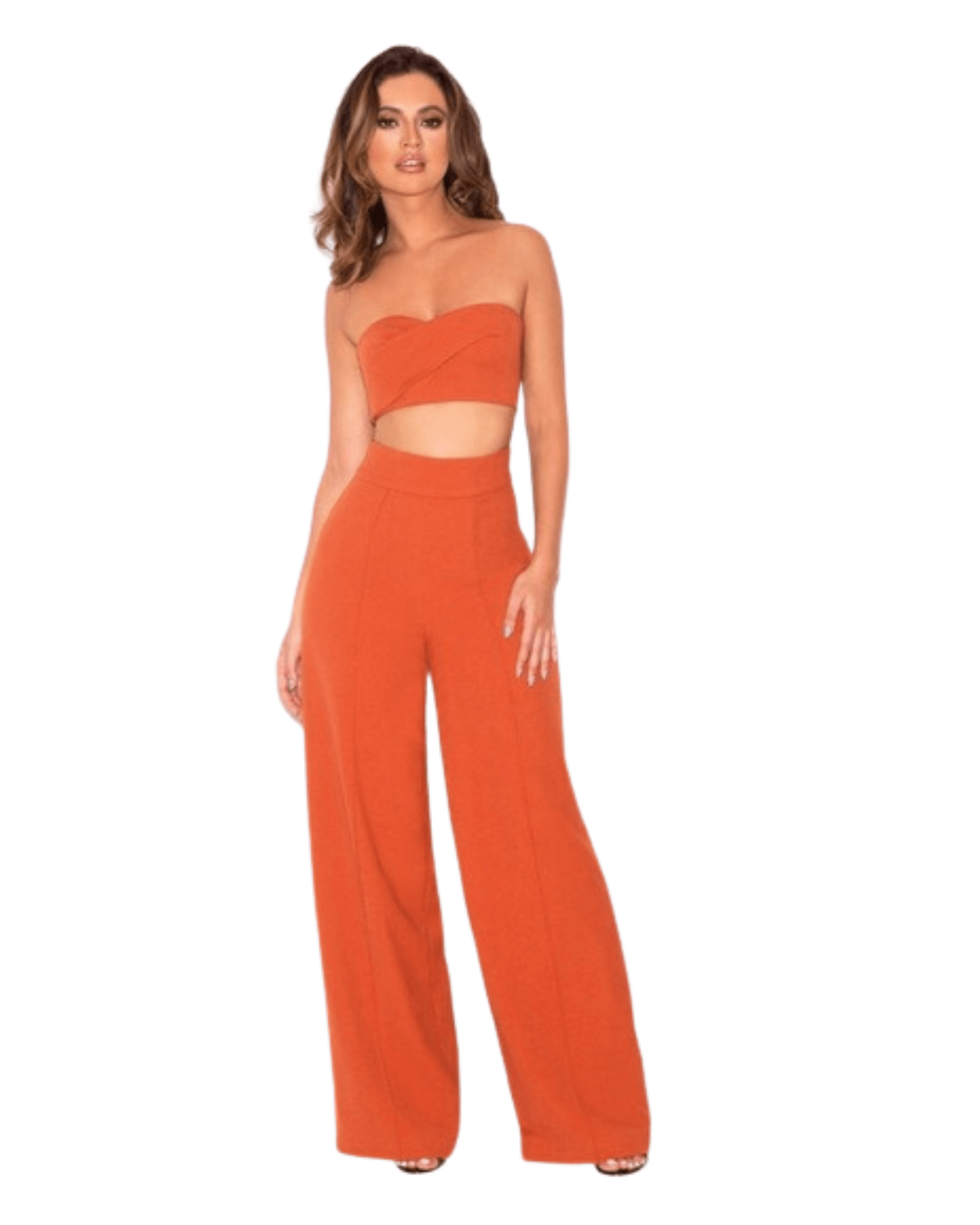 Burnt Orange Co-ord Set - Endless - UAE Rental and Resale for Women's Fashion