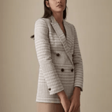 Cali Herringbone Check Blazer - Endless - UAE Rental and Resale for Women's Fashion