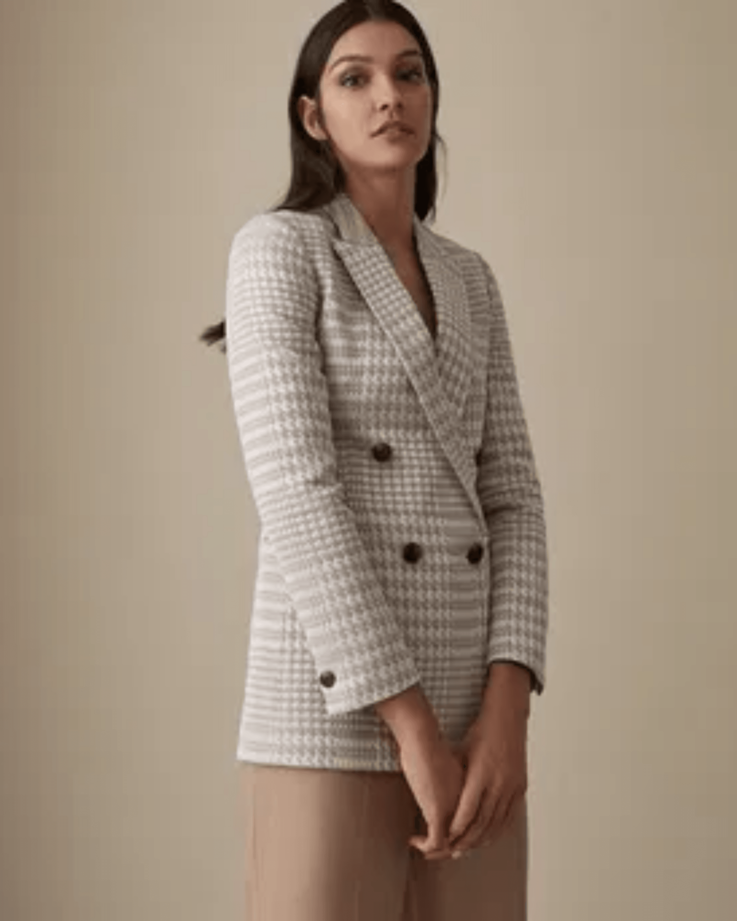 Cali Herringbone Check Blazer - Endless - UAE Rental and Resale for Women's Fashion