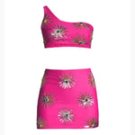 Callie Luxury Embellished Hot Pink Co-ord Set - Endless - UAE Rental and Resale for Women's Fashion