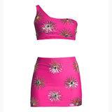 Callie Luxury Embellished Hot Pink Co-ord Set - Endless - UAE Rental and Resale for Women's Fashion