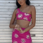 Callie Luxury Embellished Hot Pink Co-ord Set - Endless - UAE Rental and Resale for Women's Fashion