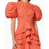 Camellia Puff Sleeve Dress - Endless - UAE Rental and Resale for Women's Fashion