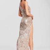 Candice Sequin Dress in Rose Gold - Endless - UAE Rental and Resale for Women's Fashion