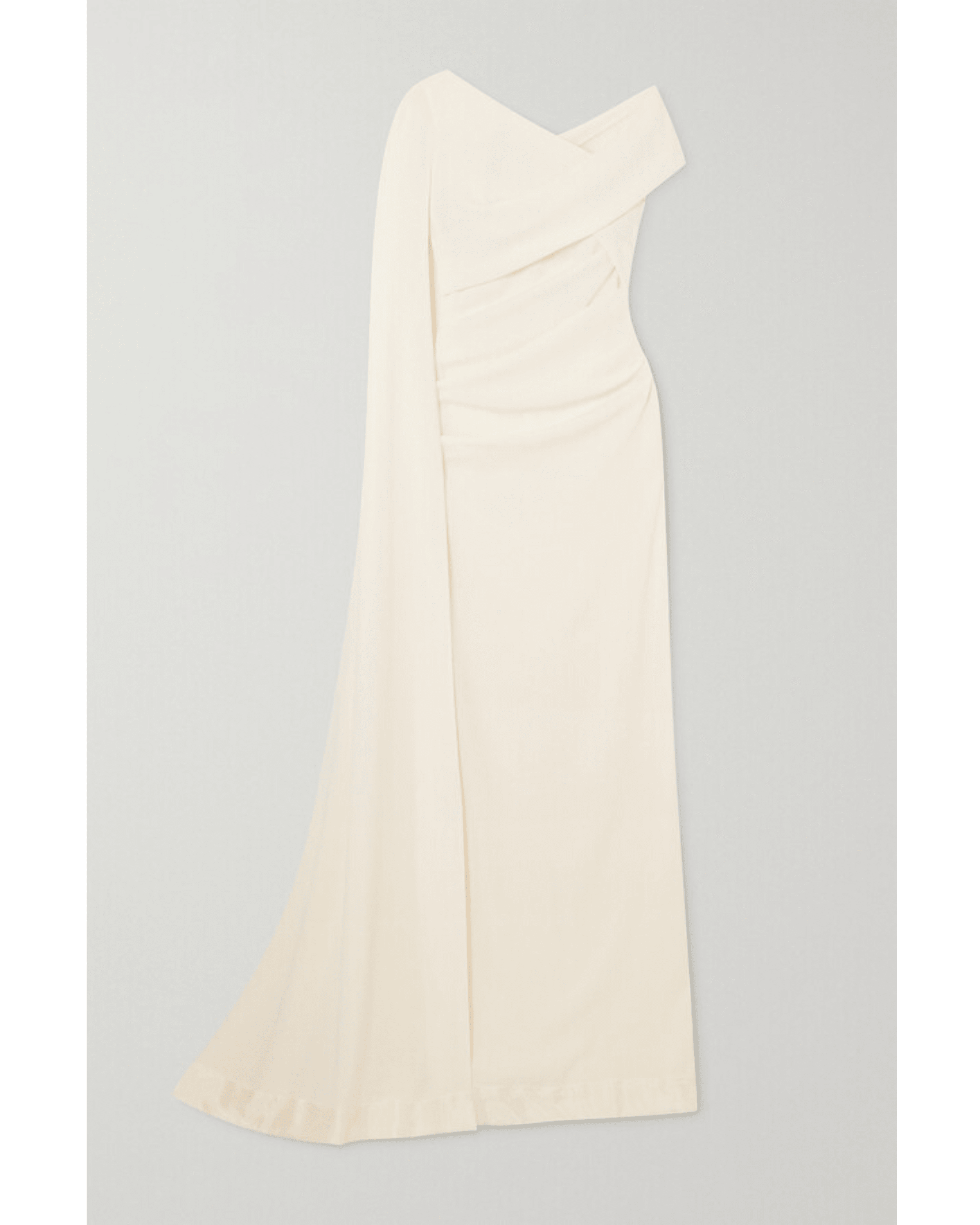 Cape-effect Off-the-shoulder Ruched Stretch-cady Gown - Endless - UAE Rental and Resale for Women's Fashion