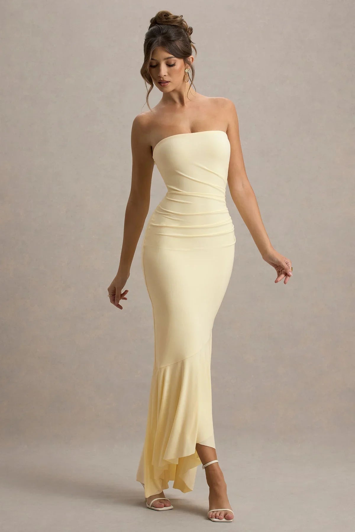 Capria Bandeau Wrap Maxi Dress - Endless - UAE Rental and Resale for Women's Fashion
