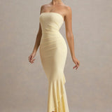 Capria Bandeau Wrap Maxi Dress - Endless - UAE Rental and Resale for Women's Fashion
