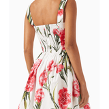 Carnation Print Mini Dress - Endless - UAE Rental and Resale for Women's Fashion