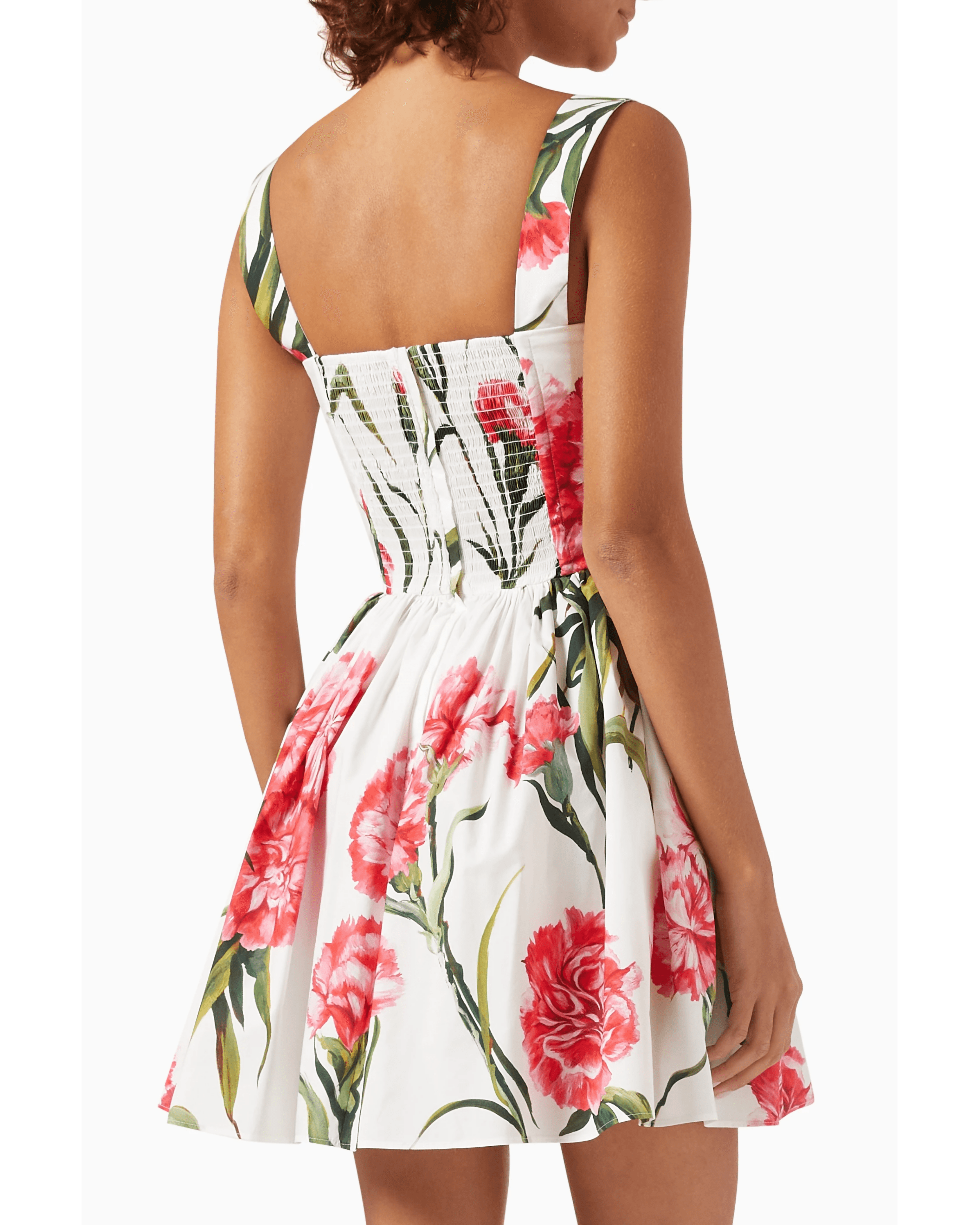 Carnation Print Mini Dress - Endless - UAE Rental and Resale for Women's Fashion