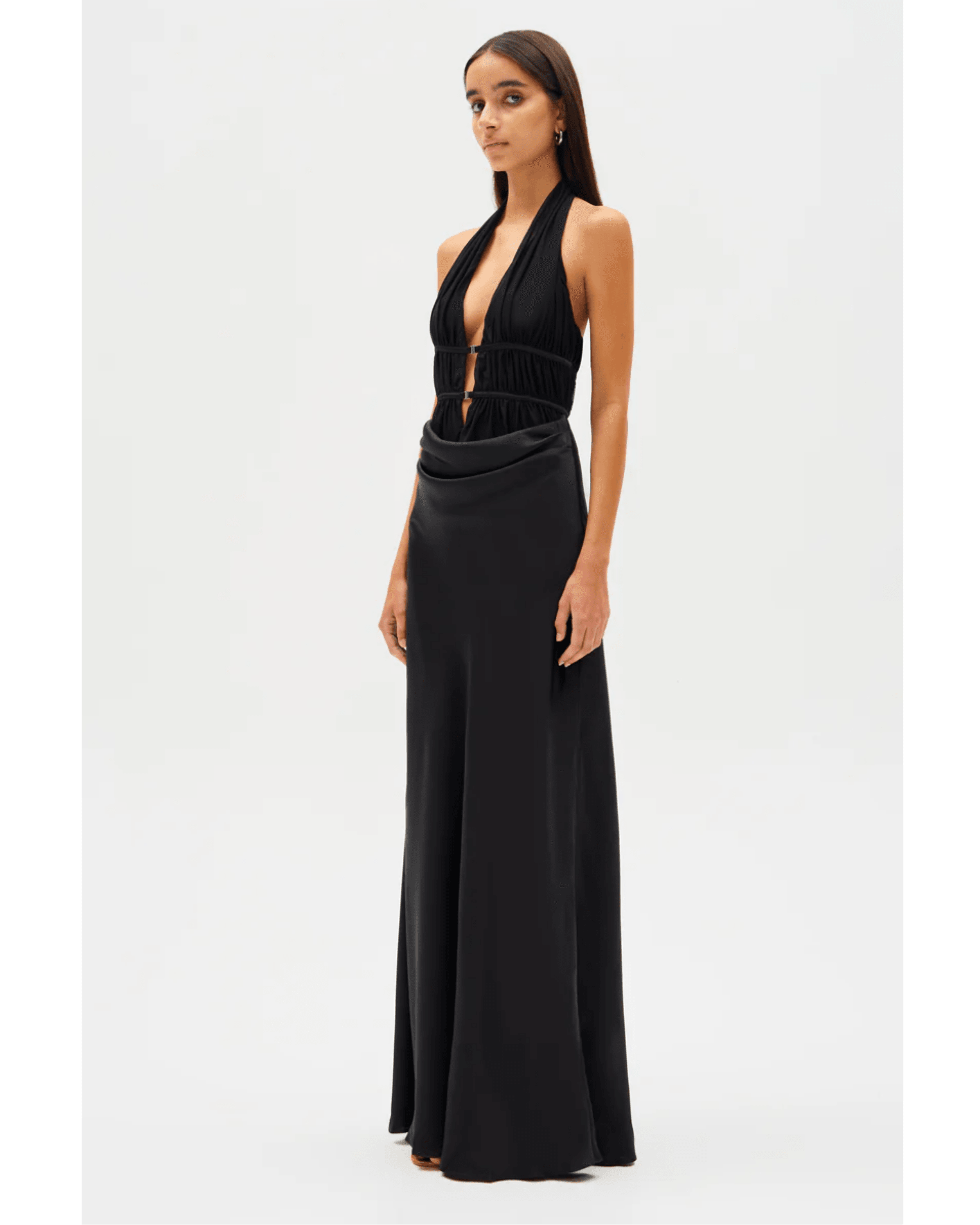 Celine Satin Maxi Dress - Endless - UAE Rental and Resale for Women's Fashion