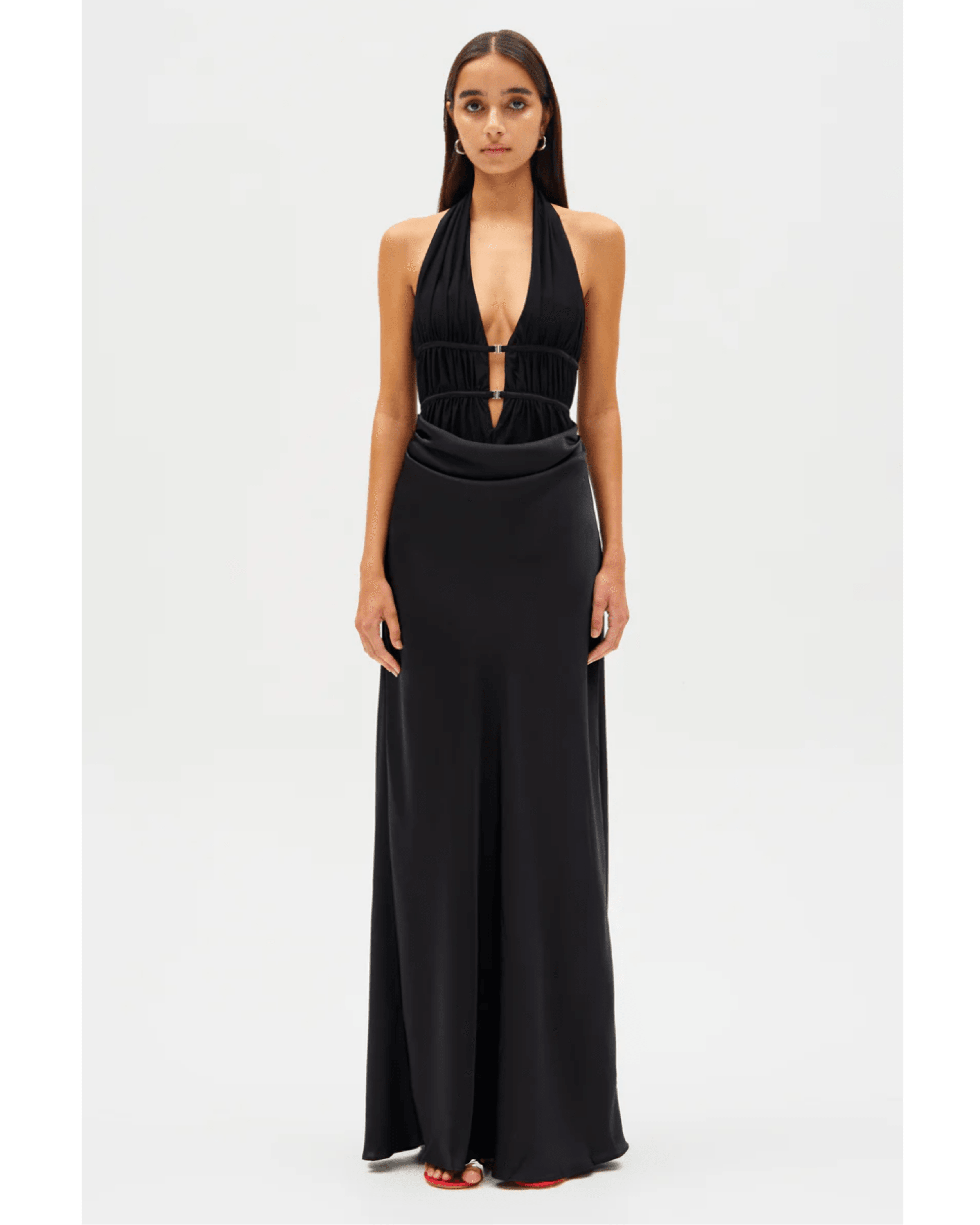Celine Satin Maxi Dress - Endless - UAE Rental and Resale for Women's Fashion