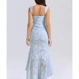 Cesca Bluebell Floral Maxi Dress - Endless - UAE Rental and Resale for Women's Fashion