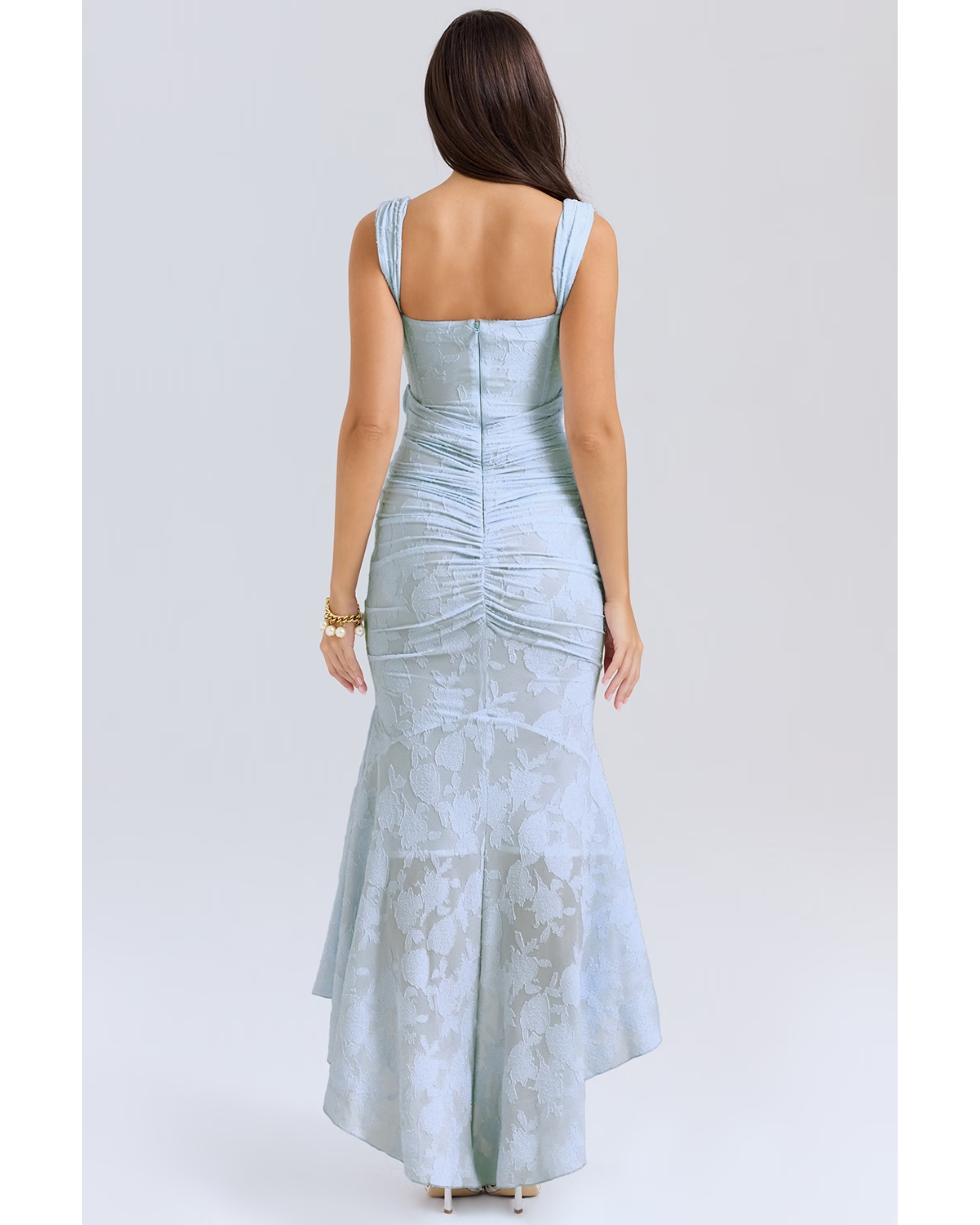 Cesca Bluebell Floral Maxi Dress - Endless - UAE Rental and Resale for Women's Fashion