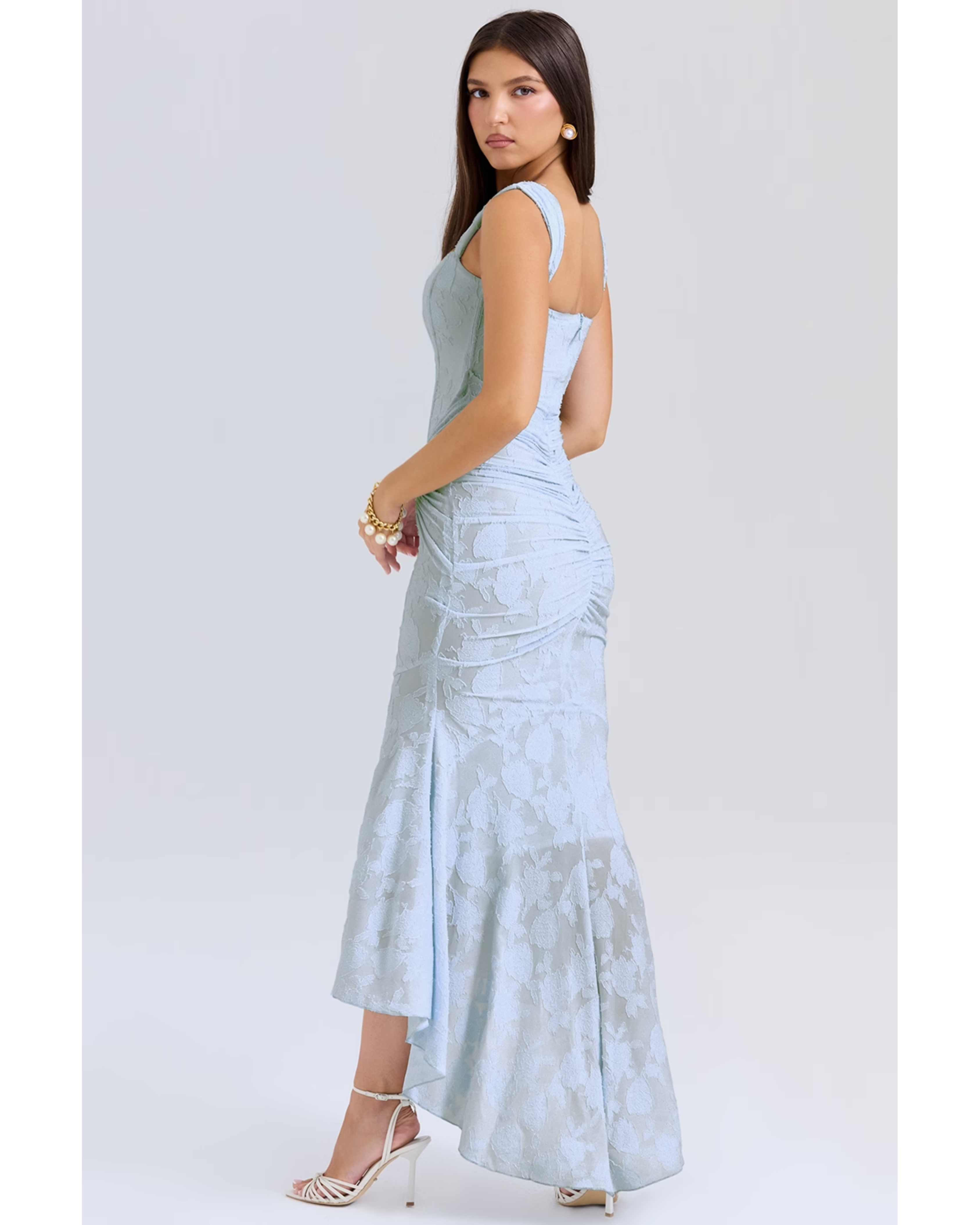 Cesca Bluebell Floral Maxi Dress - Endless - UAE Rental and Resale for Women's Fashion