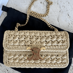 Chain Shoulder Bag Claude in Raffia Effect Textile - Endless - UAE Rental and Resale for Women's Fashion