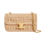 Chain Shoulder Bag Claude in Raffia Effect Textile - Endless - UAE Rental and Resale for Women's Fashion