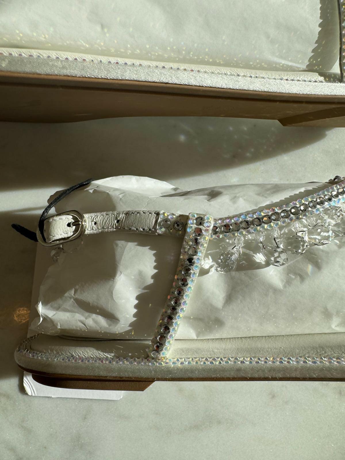 Chandelier Crystal-embellished Satin Sandals - Endless - UAE Rental and Resale for Women's Fashion