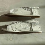 Chandelier Crystal-embellished Satin Sandals - Endless - UAE Rental and Resale for Women's Fashion
