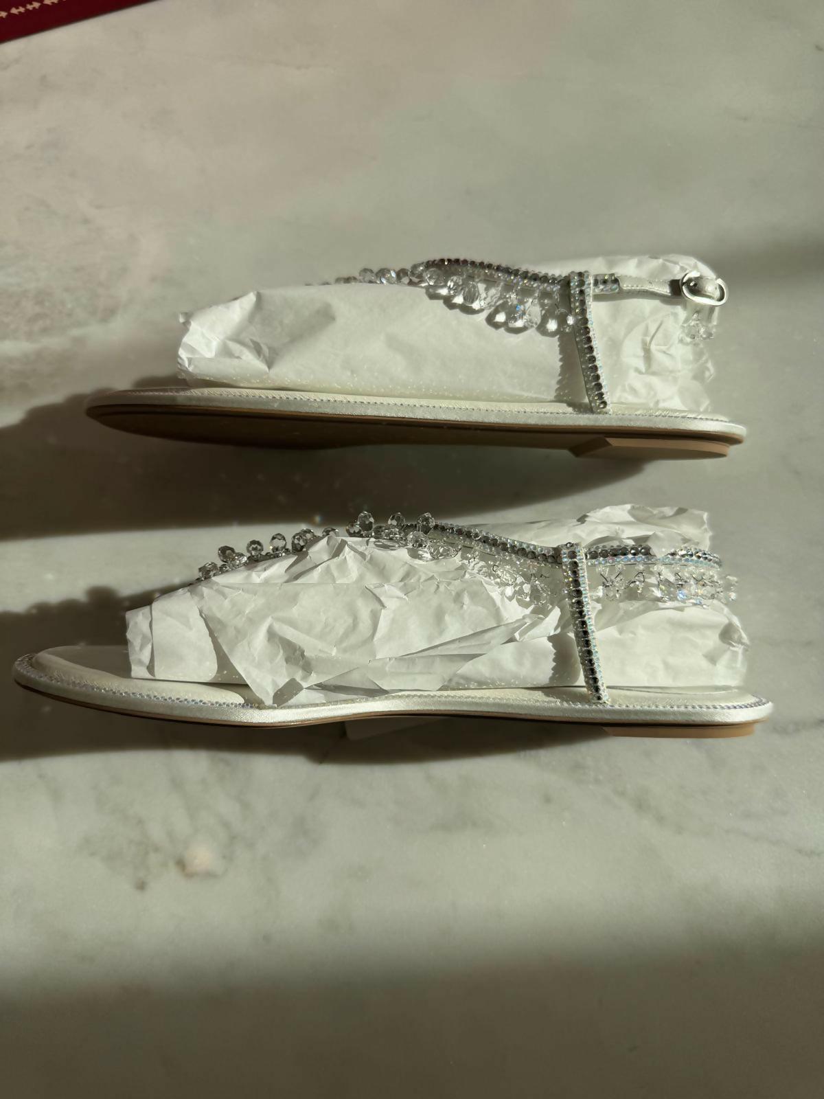 Chandelier Crystal-embellished Satin Sandals - Endless - UAE Rental and Resale for Women's Fashion