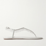 Chandelier Crystal-embellished Satin Sandals - Endless - UAE Rental and Resale for Women's Fashion