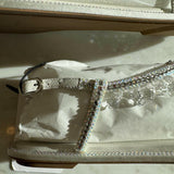 Chandelier Crystal-embellished Satin Sandals - Endless - UAE Rental and Resale for Women's Fashion