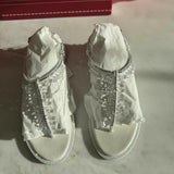 Chandelier Crystal-embellished Satin Sandals - Endless - UAE Rental and Resale for Women's Fashion