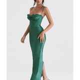 Charmaine Forest Corset Maxi Dress - Endless - UAE Rental and Resale for Women's Fashion