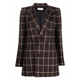 Checked Double-Breasted Blazer - Endless - UAE Rental and Resale for Women's Fashion