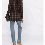 Checked Double-Breasted Blazer - Endless - UAE Rental and Resale for Women's Fashion