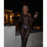 Ciaran Long Sleeve Maxi Dress - Endless - UAE Rental and Resale for Women's Fashion