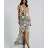 Cindy Plunge Maxi Dress - Endless - UAE Rental and Resale for Women's Fashion