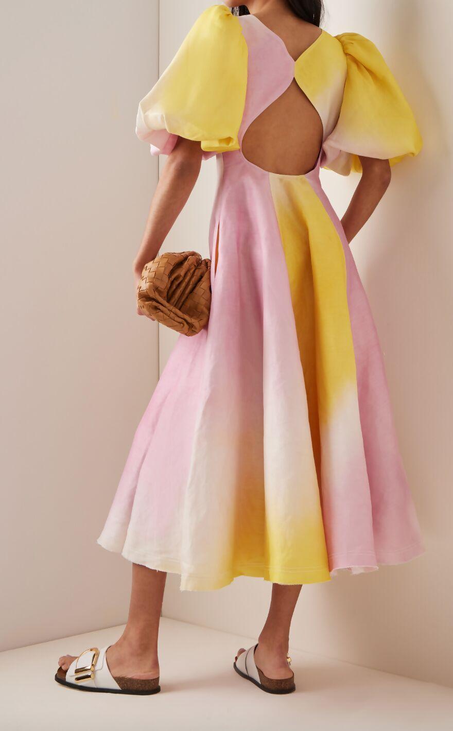 Cloud Burst Midi Dress - Endless - UAE Rental and Resale for Women's Fashion
