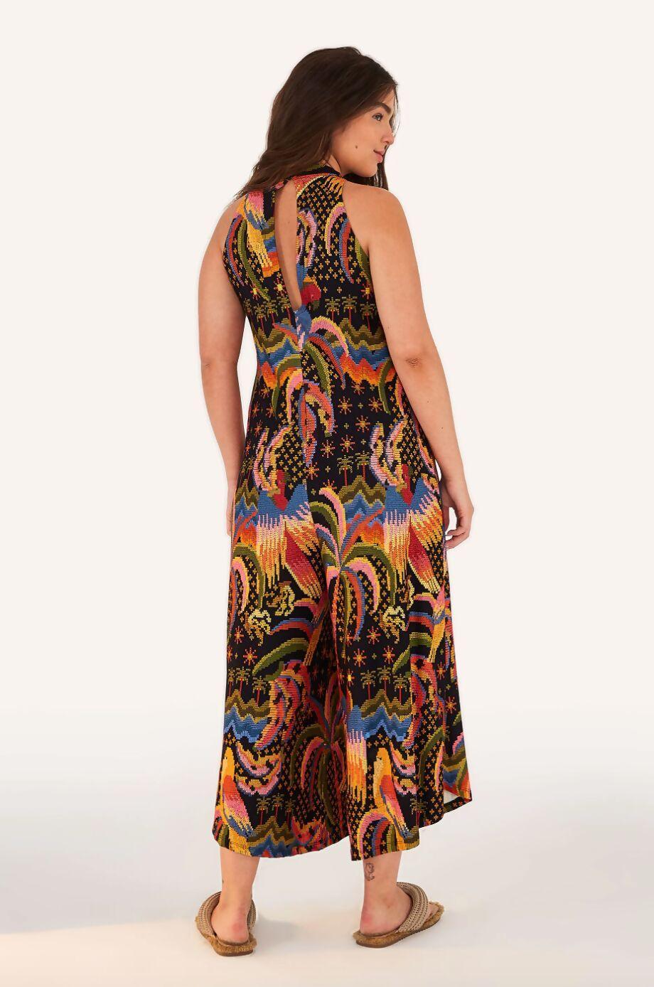 Colourful Sleeveless Jumpsuit - Endless - UAE Rental and Resale for Women's Fashion