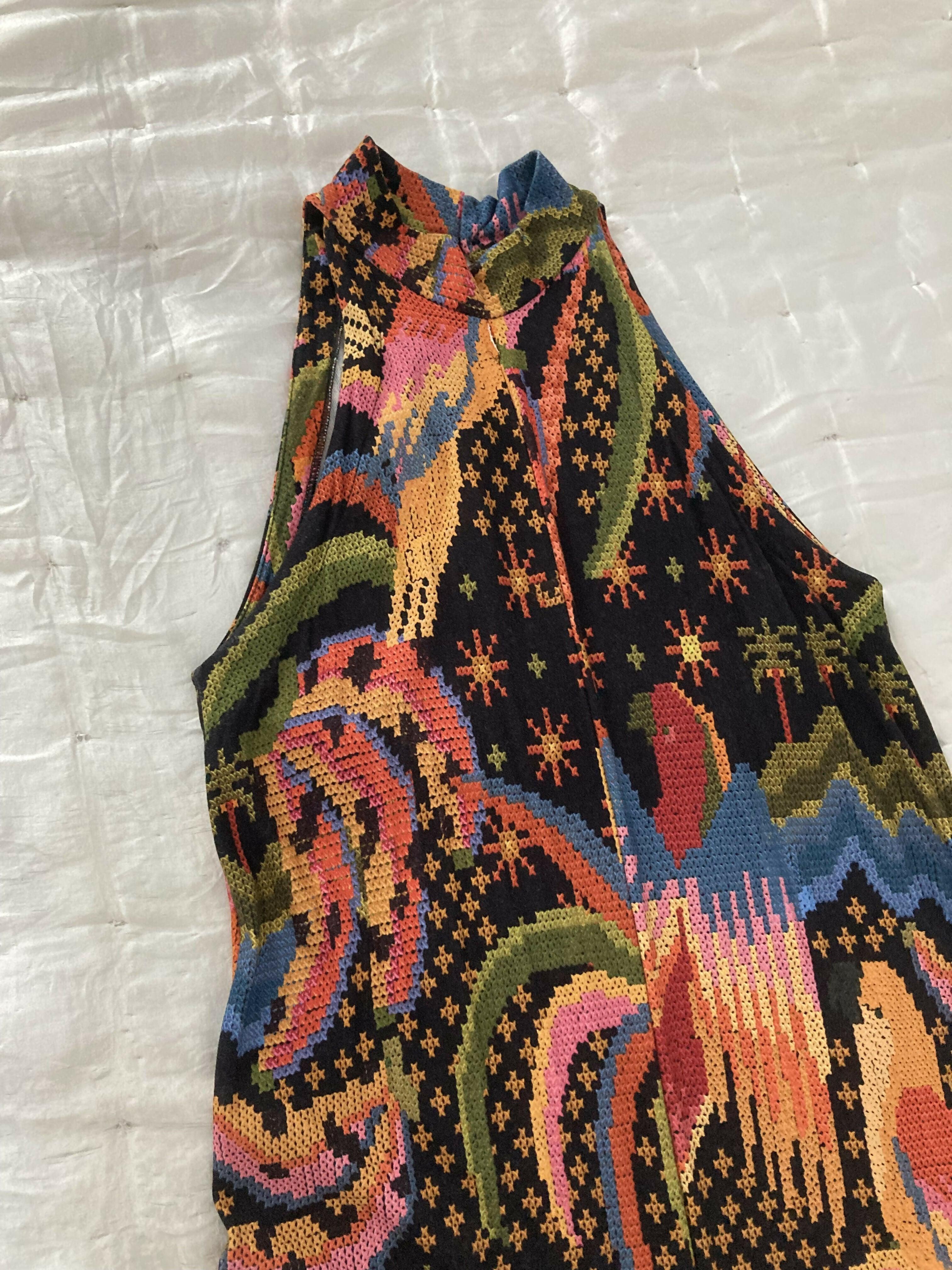 Colourful Sleeveless Jumpsuit - Endless - UAE Rental and Resale for Women's Fashion