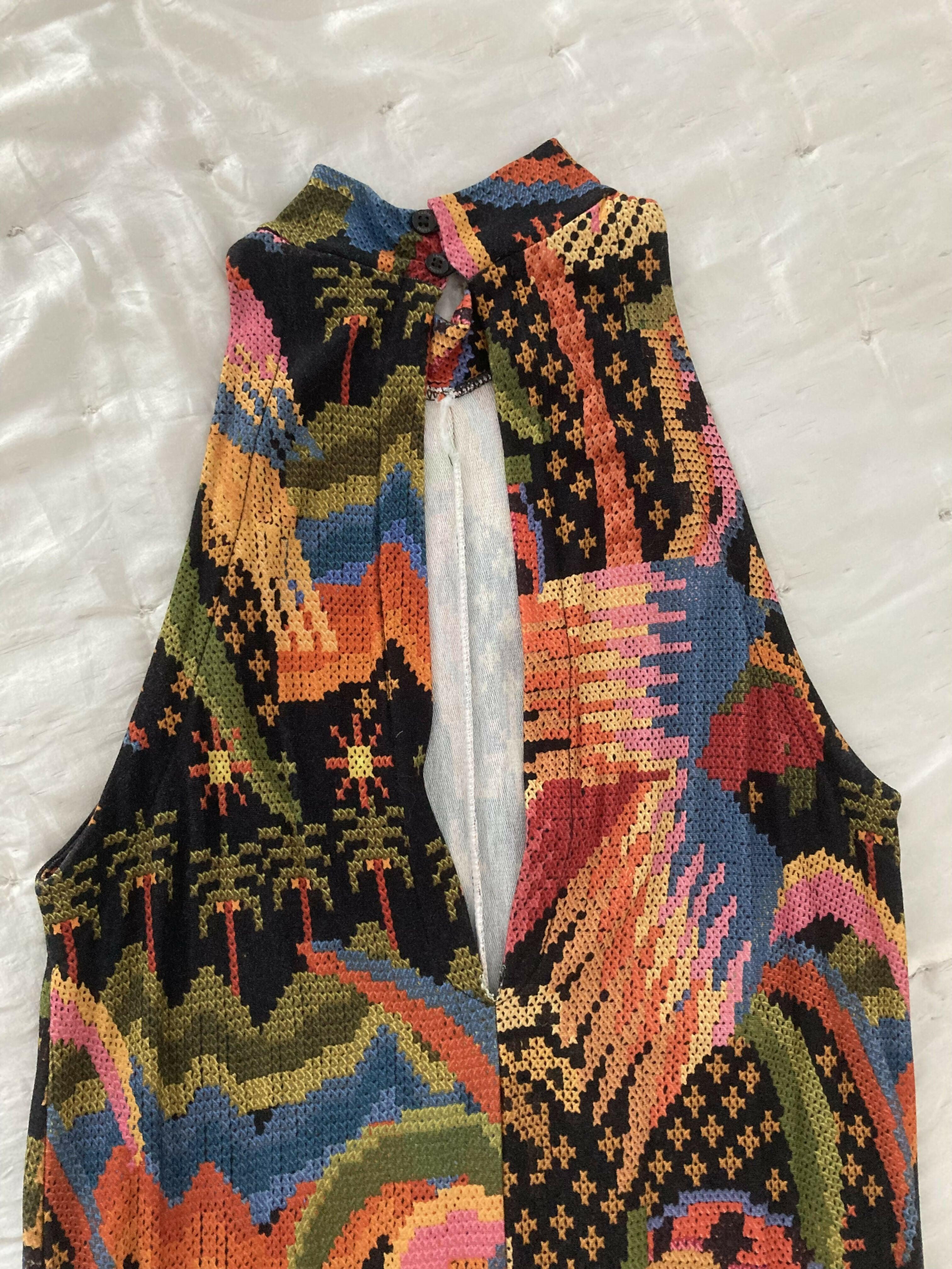 Colourful Sleeveless Jumpsuit - Endless - UAE Rental and Resale for Women's Fashion