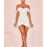 Coraline Ivory Satin Corset Dress - Endless - UAE Rental and Resale for Women's Fashion