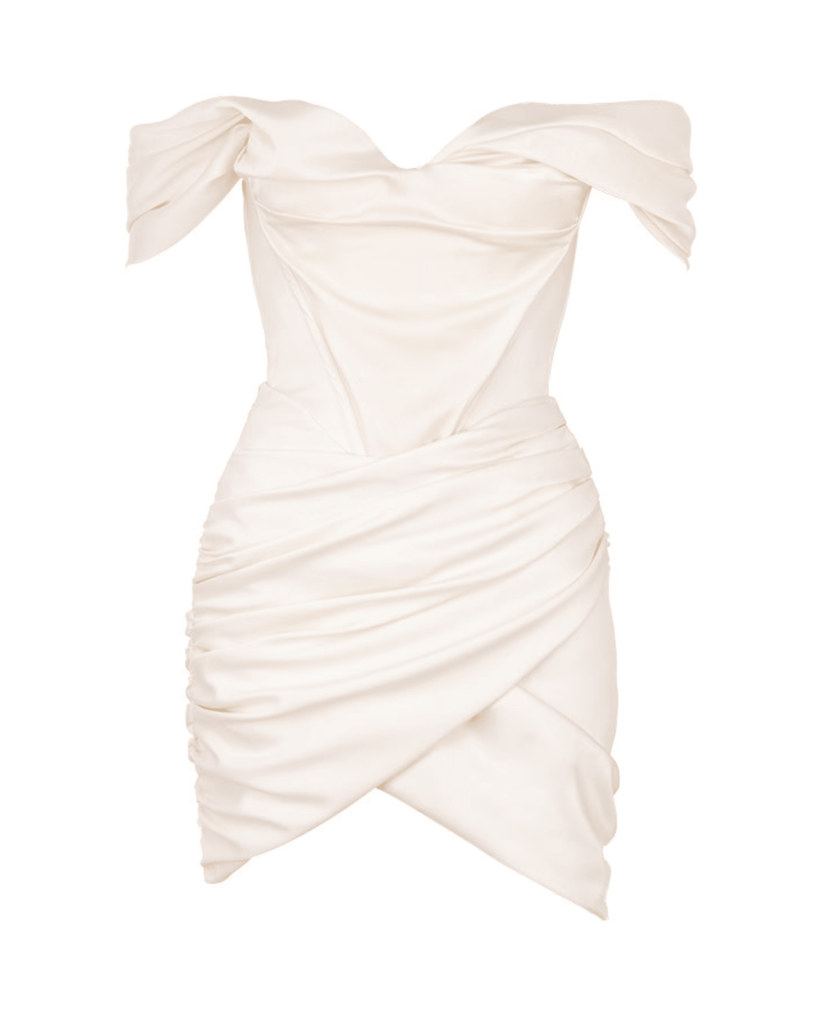 Coraline Ivory Satin Corset Dress - Endless - UAE Rental and Resale for Women's Fashion