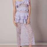 Cosmic Midi Lace Dress - Endless - UAE Rental and Resale for Women's Fashion