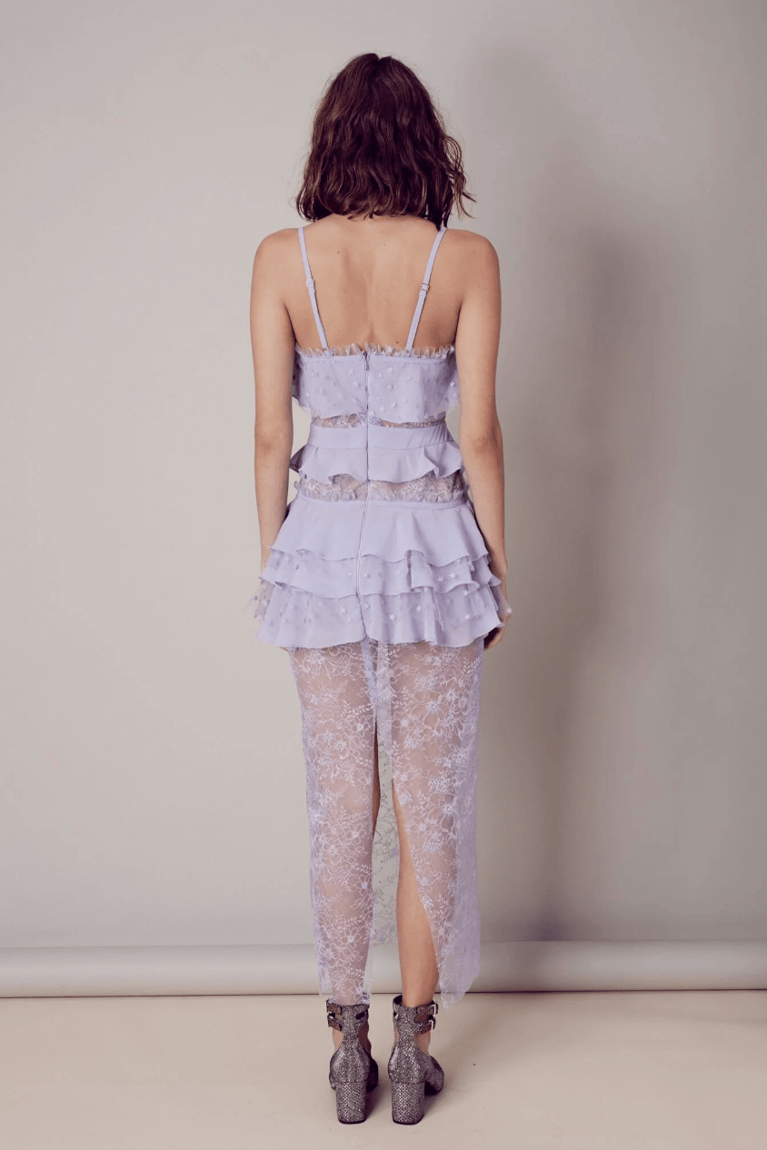 Cosmic Midi Lace Dress - Endless - UAE Rental and Resale for Women's Fashion