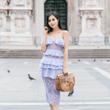 Cosmic Midi Lace Dress - Endless - UAE Rental and Resale for Women's Fashion