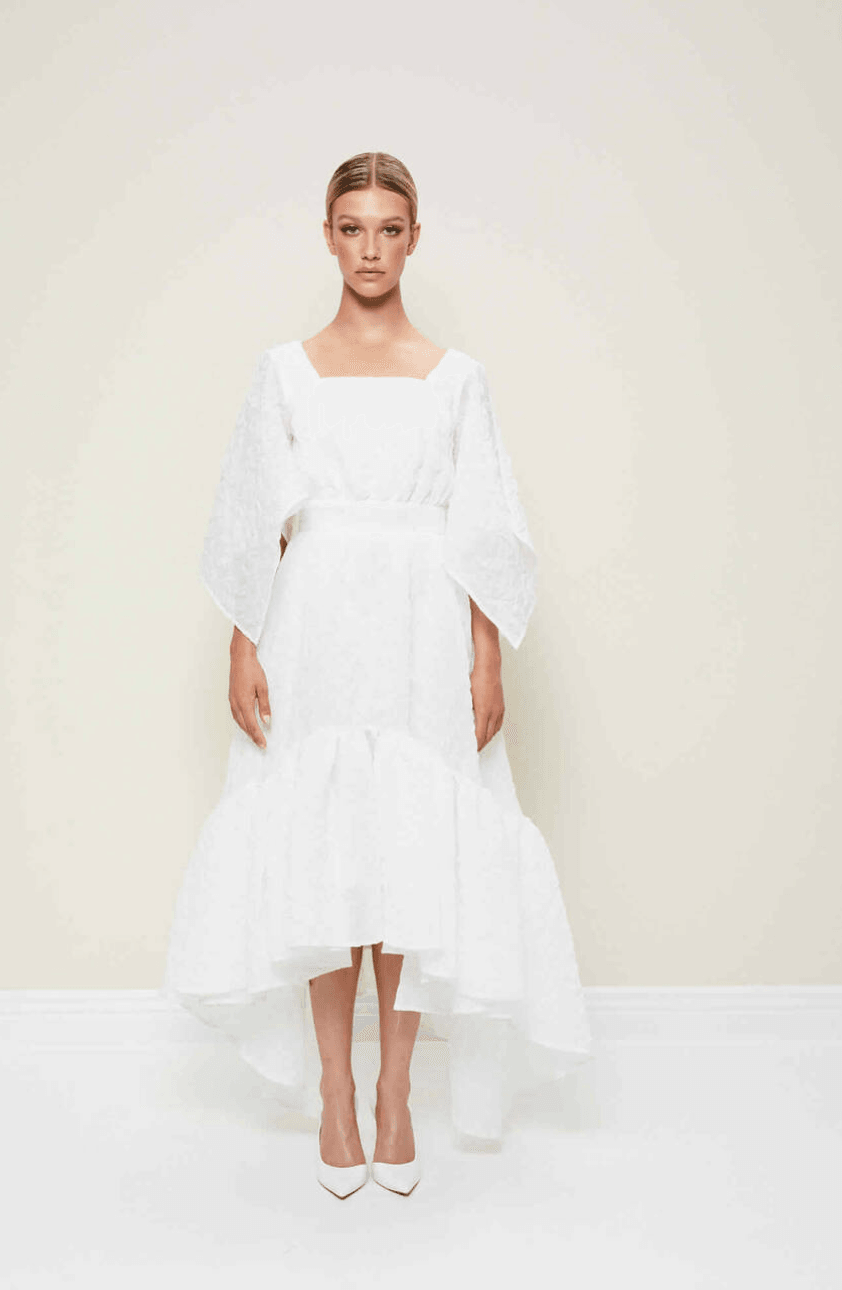 Cream Long Dress - Endless - UAE Rental and Resale for Women's Fashion