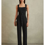 Cross Back Belted Jumpsuit - Endless - UAE Rental and Resale for Women's Fashion