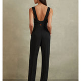 Cross Back Belted Jumpsuit - Endless - UAE Rental and Resale for Women's Fashion
