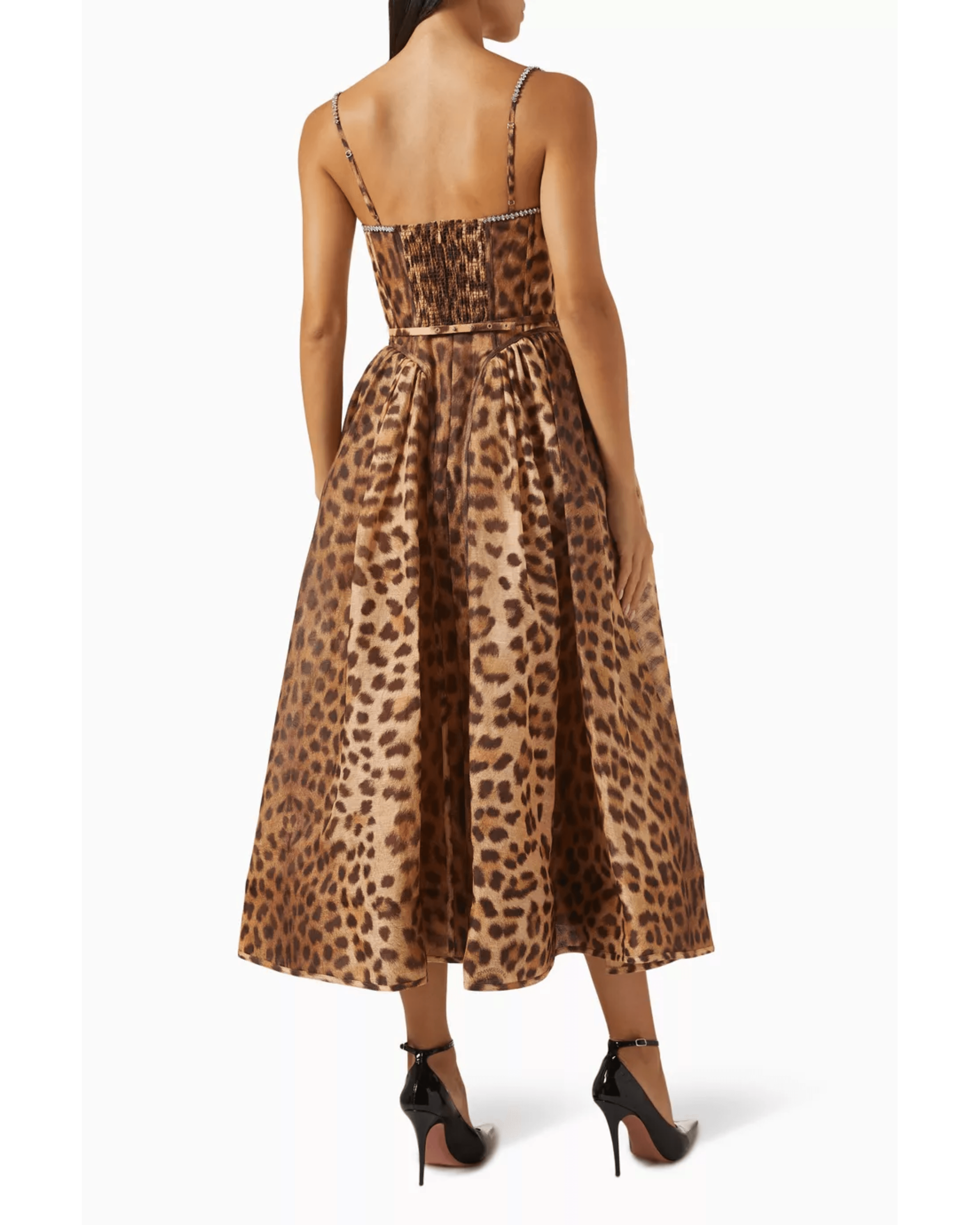 Crush Panelled Midi Dress - Endless - UAE Rental and Resale for Women's Fashion