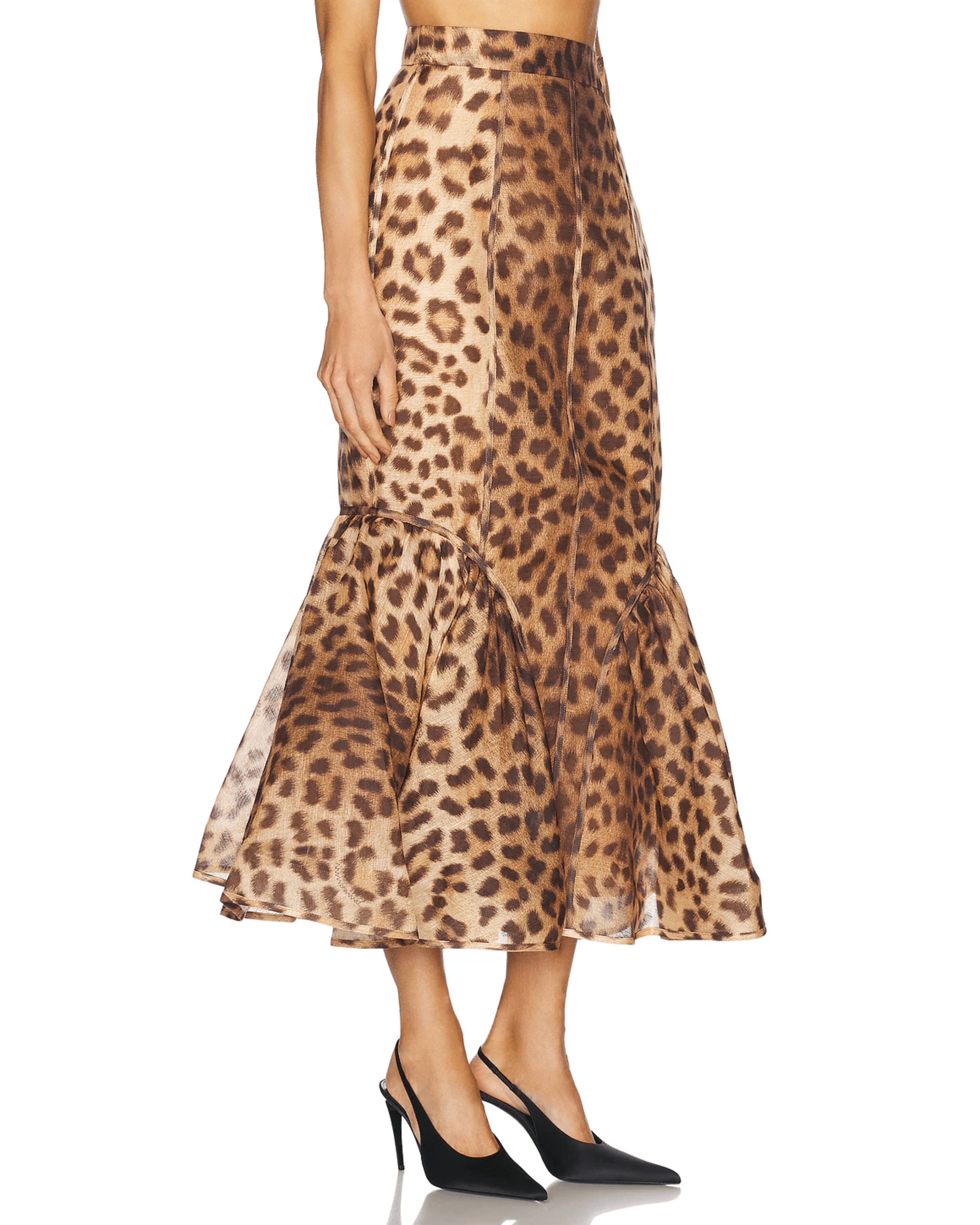 Crush Panelled Pencil Skirt - Endless - UAE Rental and Resale for Women's Fashion