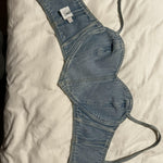 Crystal-Embellished Denim Crop Top - Endless - UAE Rental and Resale for Women's Fashion