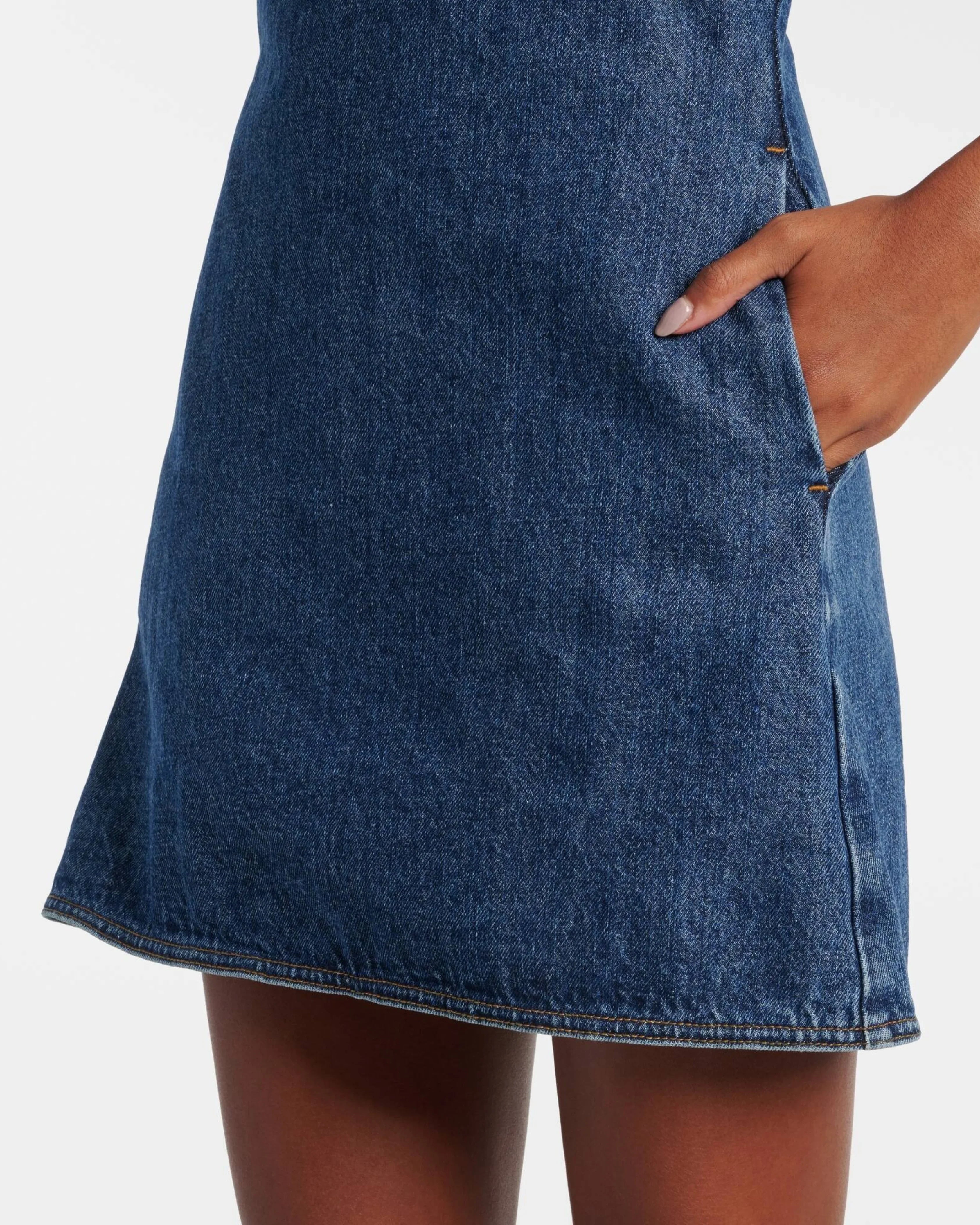 Crystal-embellished Denim Mini Dress - Endless - UAE Rental and Resale for Women's Fashion