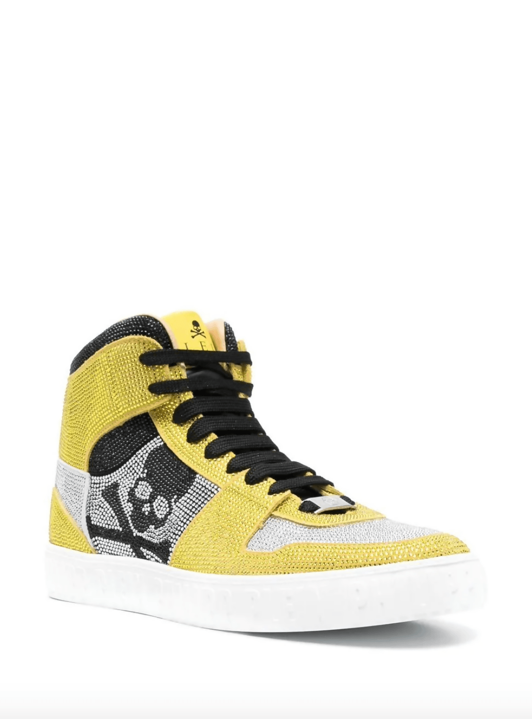 HI-TOP SNEAKERS NOTORIOUS CRYSTAL SKULL with Crystals